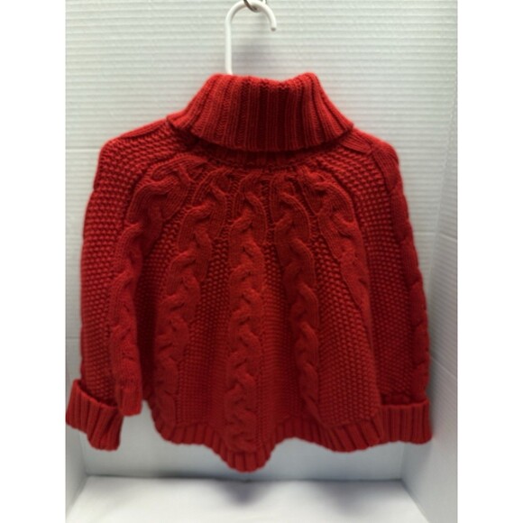 Carters red cable turtleneck warm sweater cable knit size 3T - Picture 3 of 9
